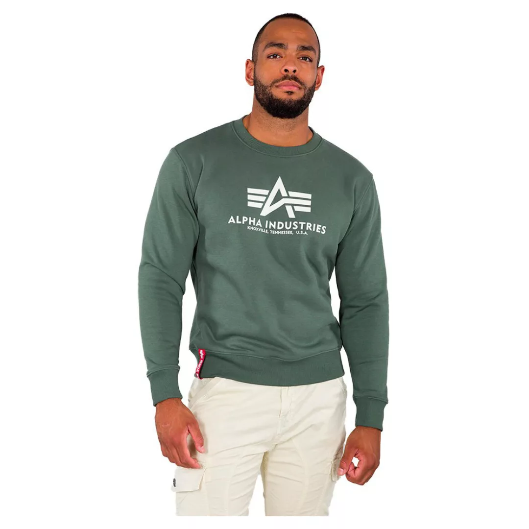 Alpha Industries Basic Sweatshirt 4XL Vintage Green günstig online kaufen
