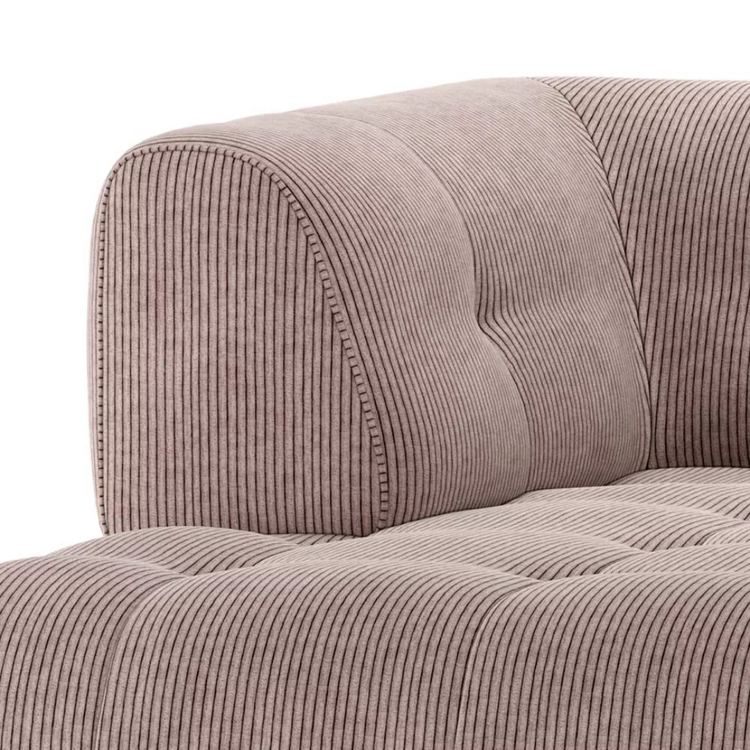 Sofa Element Mauve Cord in modernem Design 122 cm breit günstig online kaufen