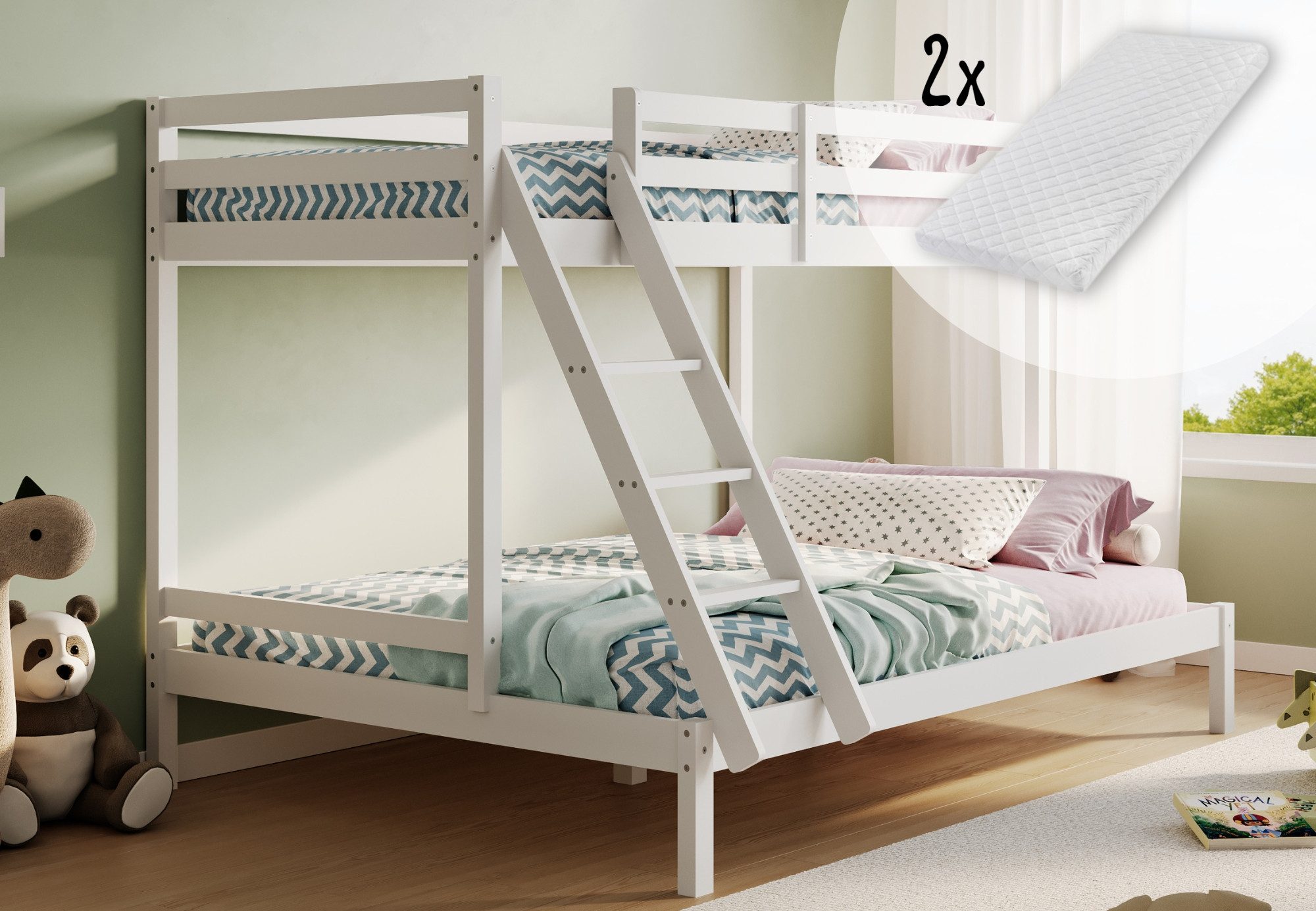 Kids Collective Hochbett 140x200 Etagenbett, EN günstig online kaufen