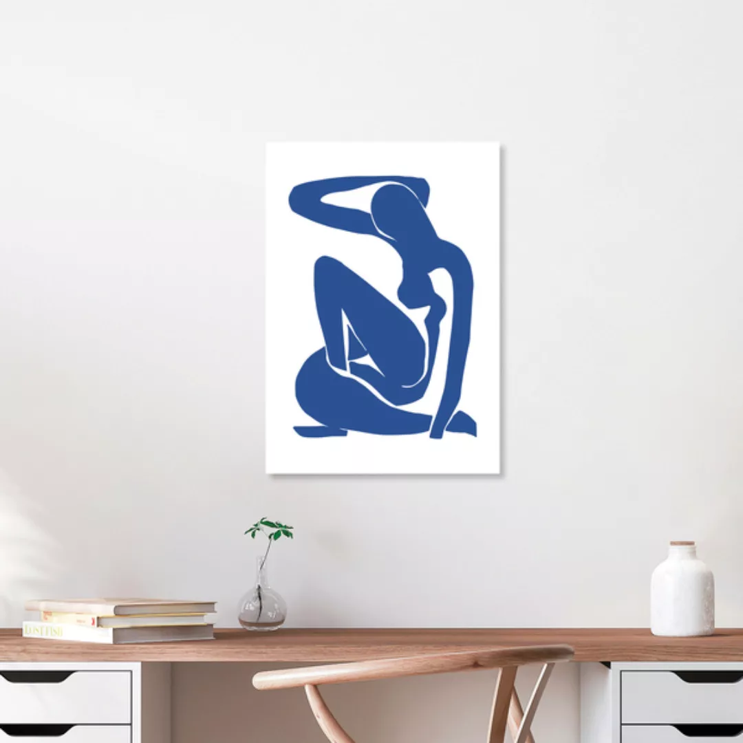 Poster / Leinwandbild - Matisse – Woman In Blue 2 günstig online kaufen