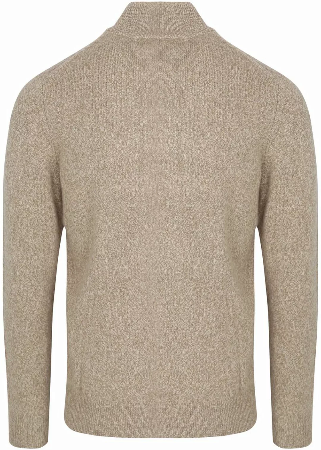 Profuomo Half Zip Pullover Lammwolle Melange Beige - Größe L günstig online kaufen