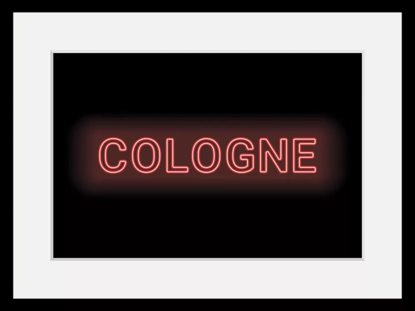 queence Bild "COLOGNE LIGHTS", Städte-Schriftzug, (1 St.), HD Premium Poste günstig online kaufen