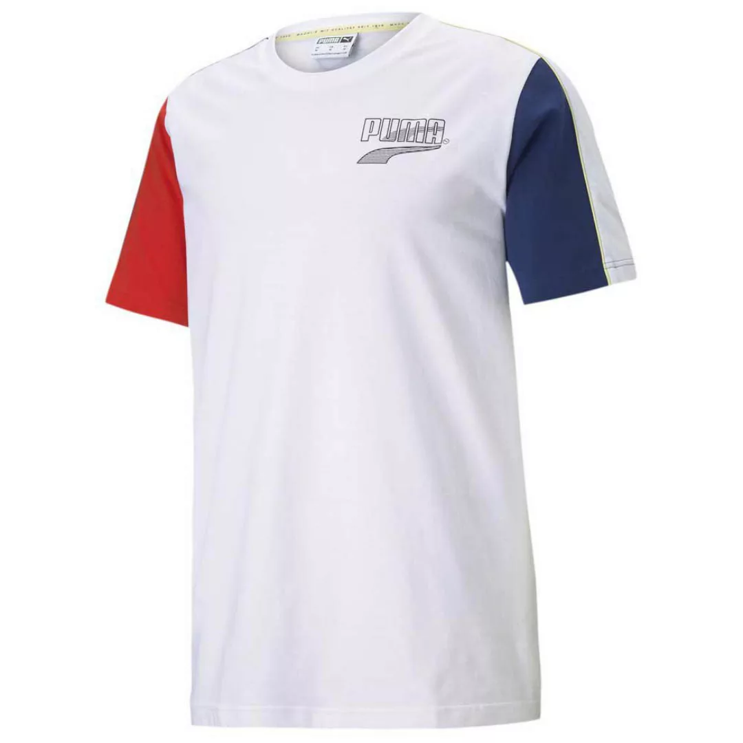 Puma Select Decor8 Colour Block Kurzärmeliges T-shirt XL Puma White günstig online kaufen