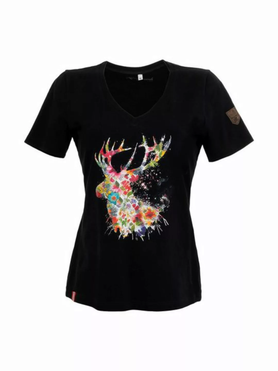 Almgwand Trachtenshirt T-Shirt KASERILLALM schwarz günstig online kaufen