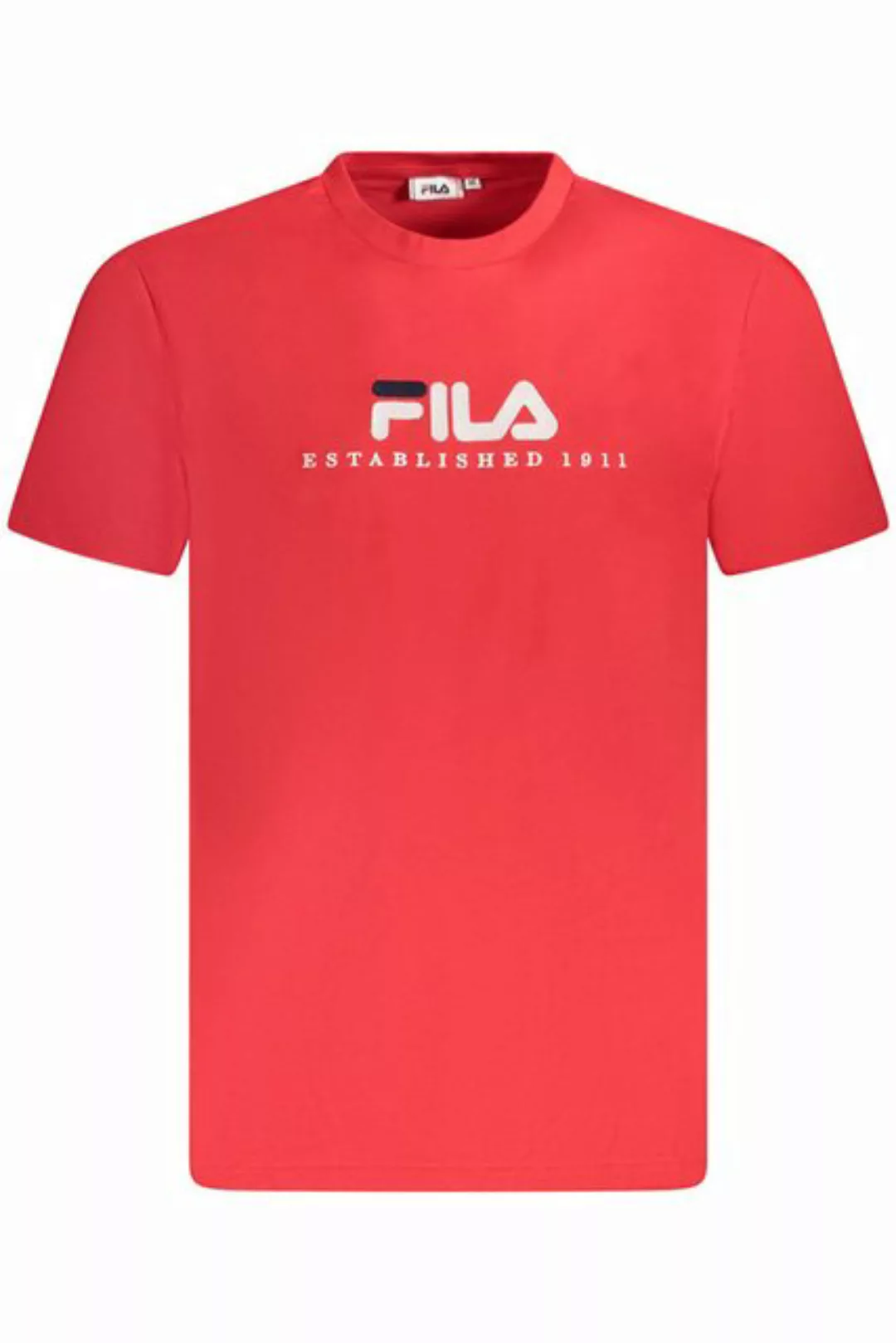 Fila T-Shirt Bio-Baumwolle Unisex T-Shirt Rot: Kurzarm mit günstig online kaufen