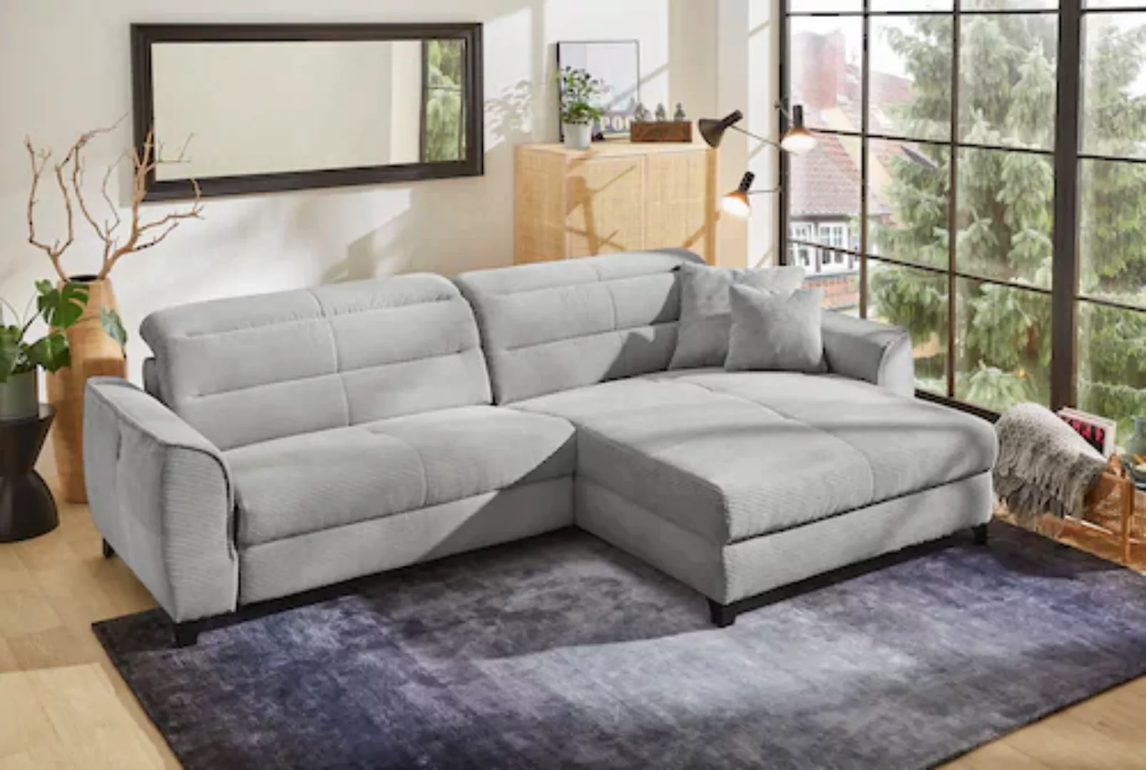 Jockenhöfer Gruppe Ecksofa "Double One L-Form", mit 2x 120cm breiten, elekt günstig online kaufen