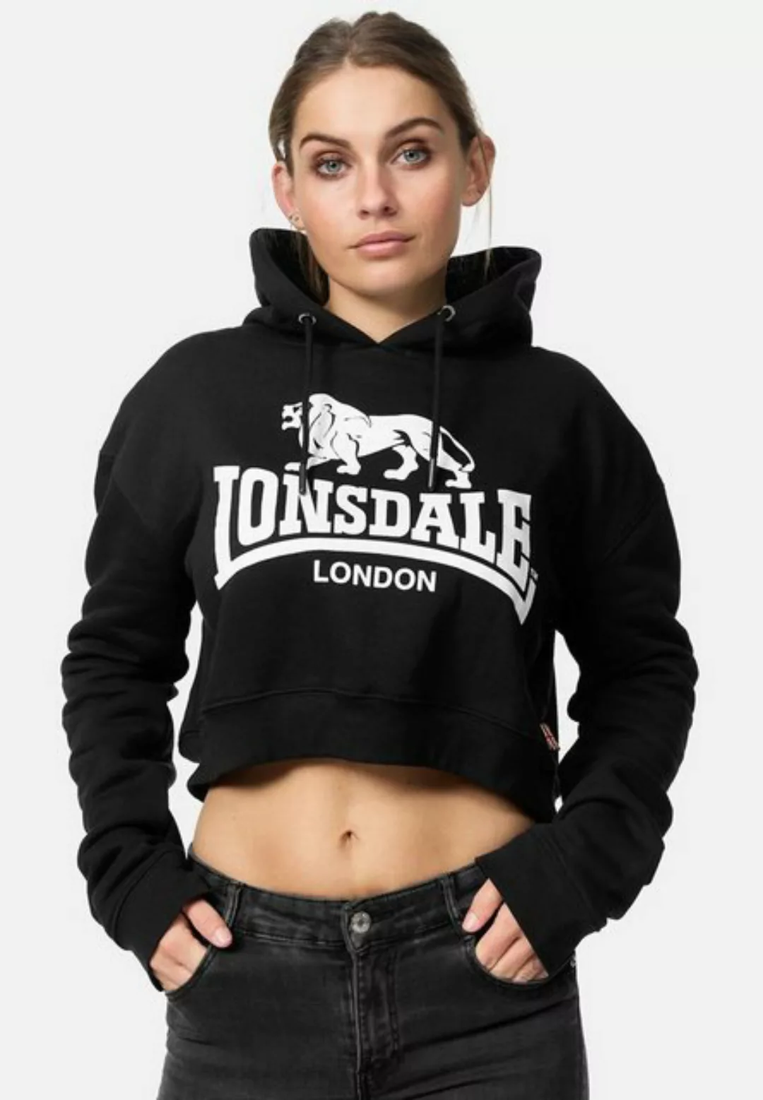 Lonsdale Kapuzensweatshirt Crop Top ROXETH günstig online kaufen