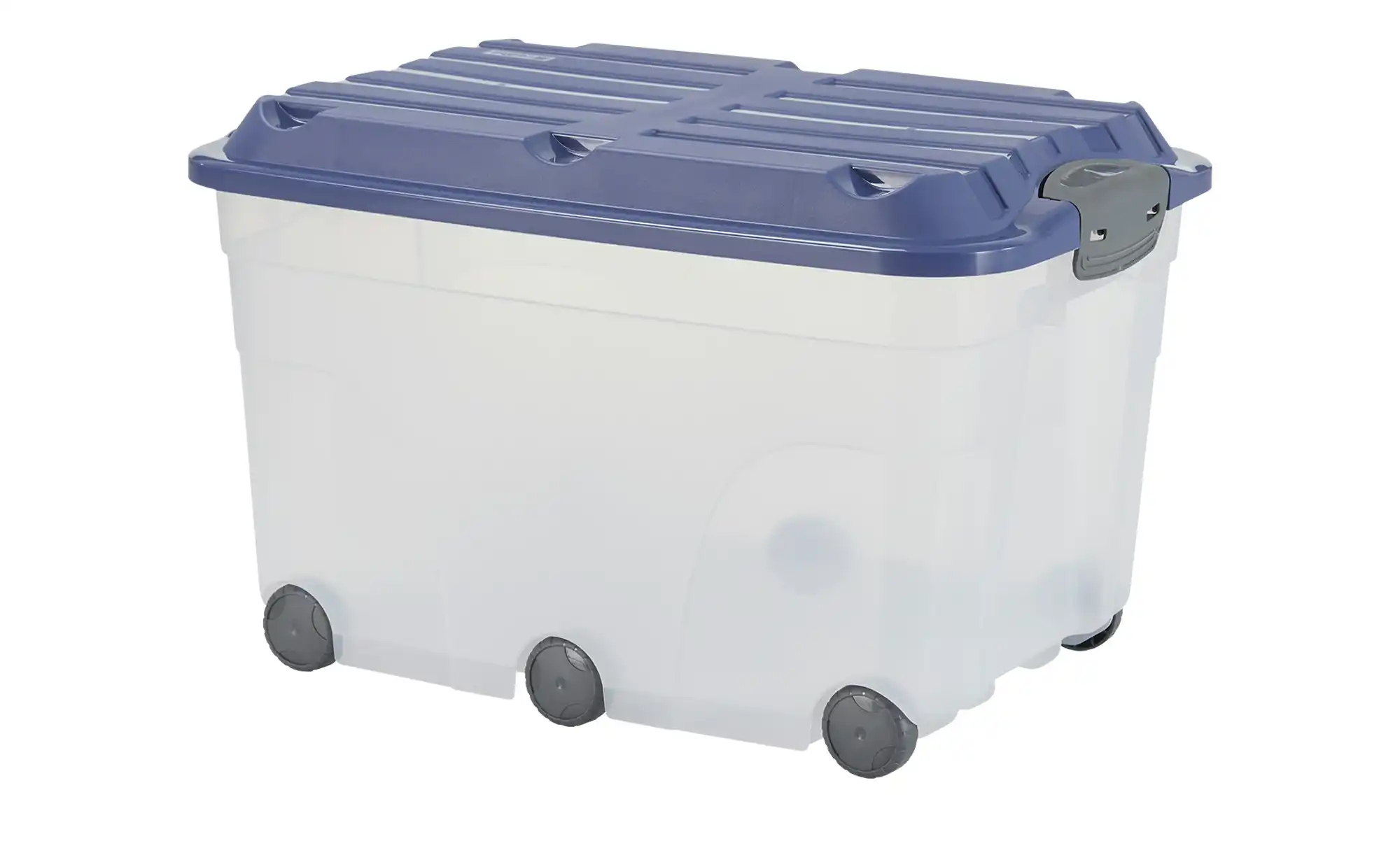 Rotho Rollbox mit Deckel  Aufbewahrungsbox ¦ blau ¦ Kunststoff ¦ Maße (cm): günstig online kaufen