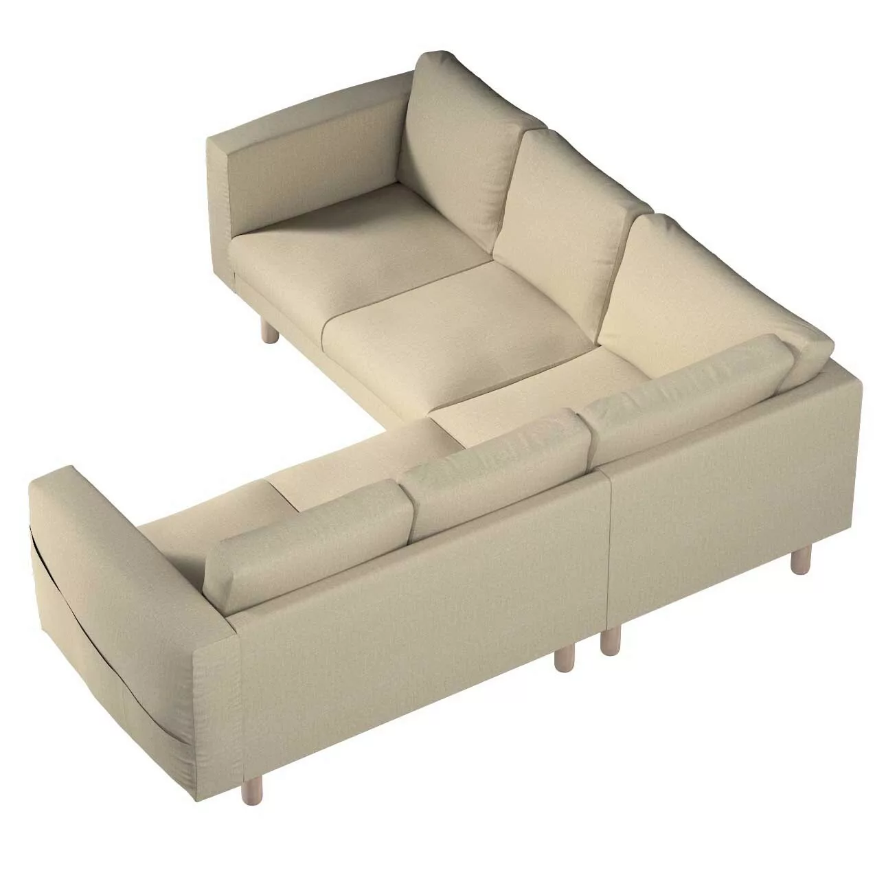 Bezug für Norsborg 4-Sitzer Ecksofa, beige- grau, Norsborg 4-Sitzer Ecksofa günstig online kaufen