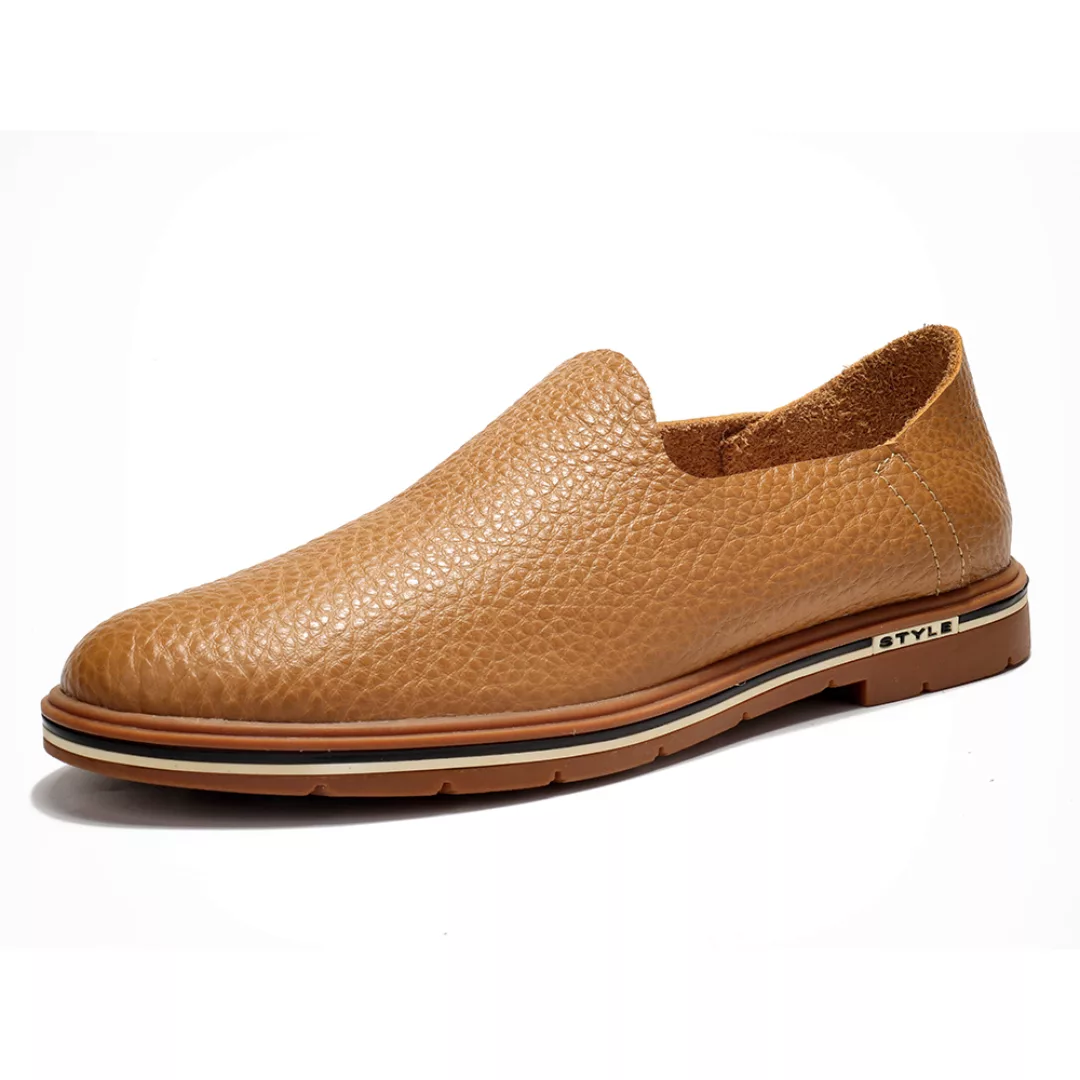 Herren Echtes Rindsleder Hausschuhe Soft Driving Loafer günstig online kaufen