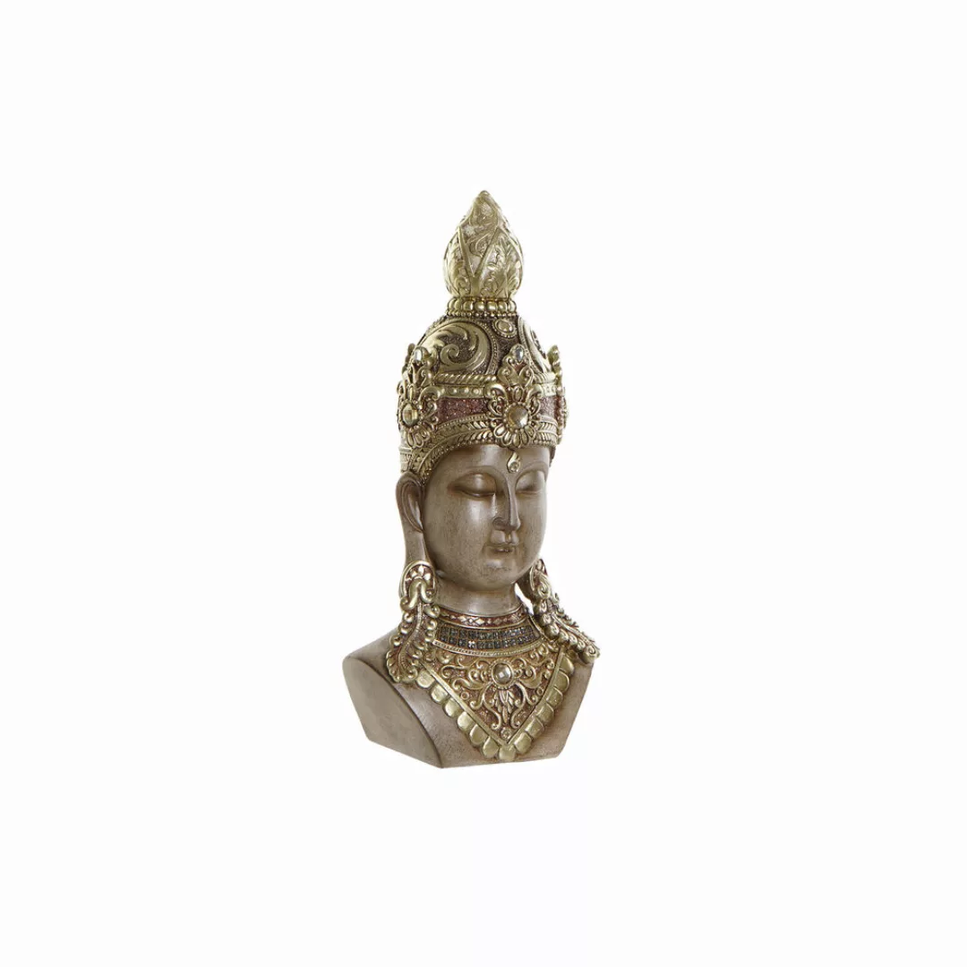 Deko-figur Dkd Home Decor Golden Braun Buddha Harz (15 X 9 X 30 Cm) günstig online kaufen