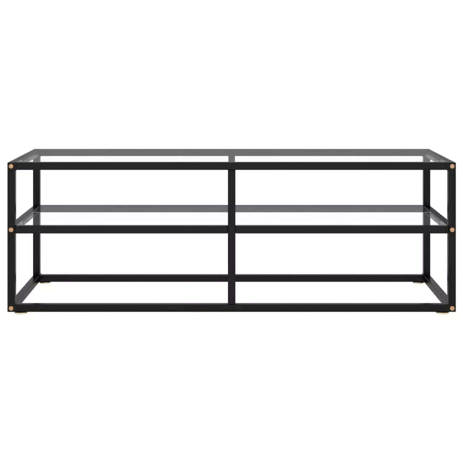 Tv-schrank Schwarz Mit Hartglas 120x40x40 Cm günstig online kaufen