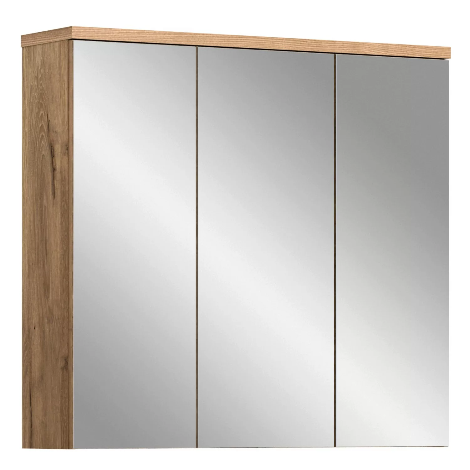 Spiegelschrank m. Spiegelfront 80 cm x 75 cm x 20 cm E001 Eiche günstig online kaufen