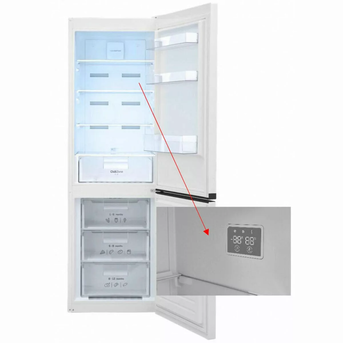 Kühlschrank Fagor 3ffk6636    185 Weiß (59.5 X 60 X 186 Cm) günstig online kaufen