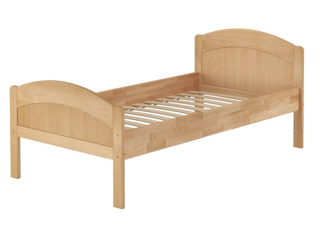 ERST-HOLZ Bett Massivholzbett Seniorenbett Buche massiv 90x200 Einzelbett B günstig online kaufen