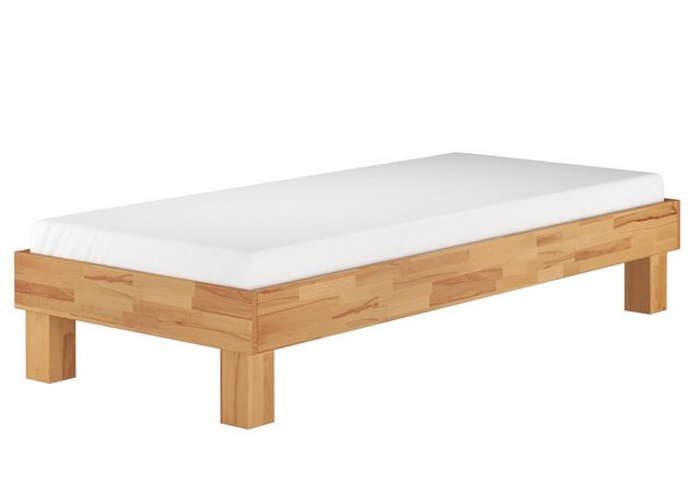 ERST-HOLZ Bett Einzelbett Futonbett Bettrahmen Buche massiv 100x200, Bucheg günstig online kaufen