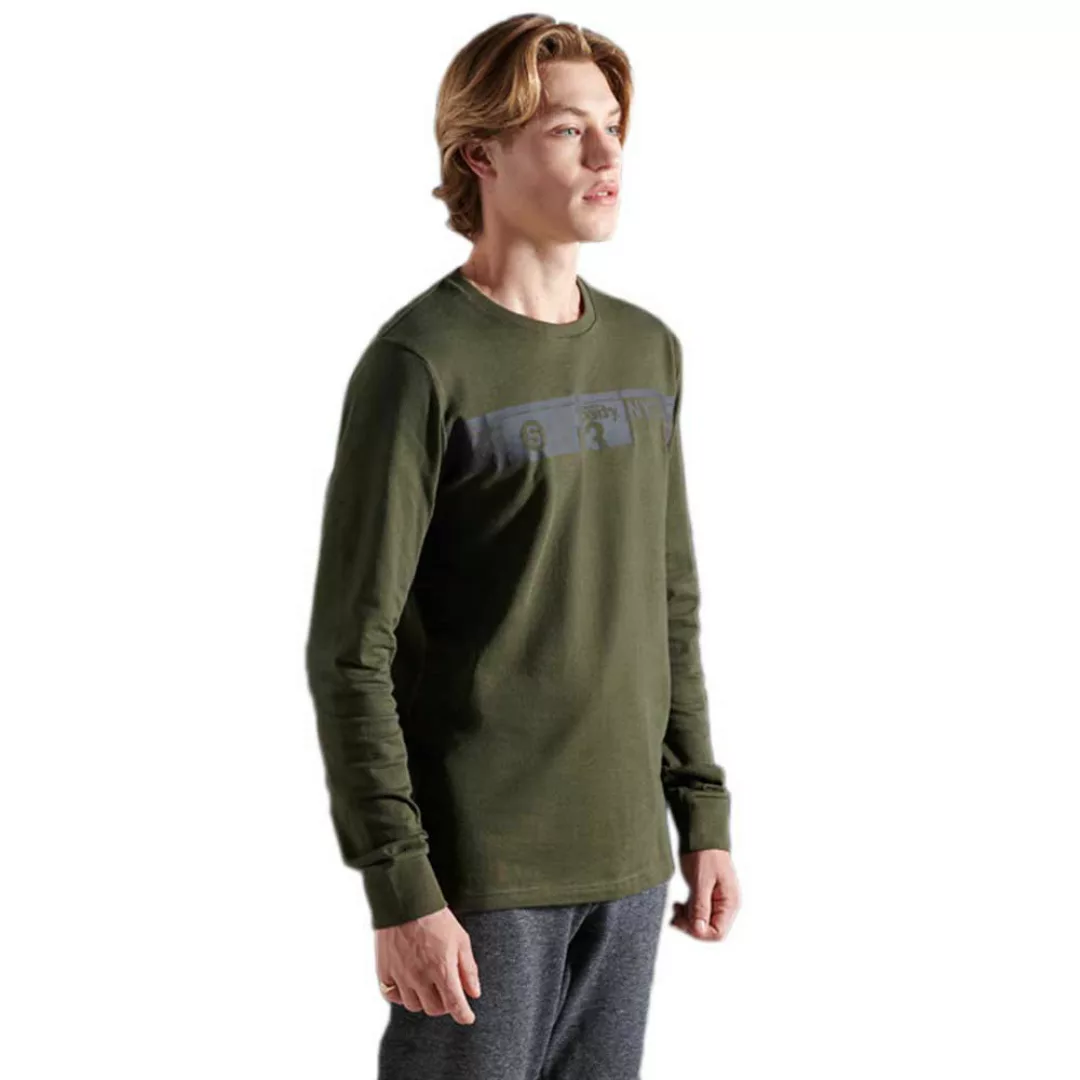 Superdry Core Logo Transit Langarm-t-shirt S Army Khaki günstig online kaufen