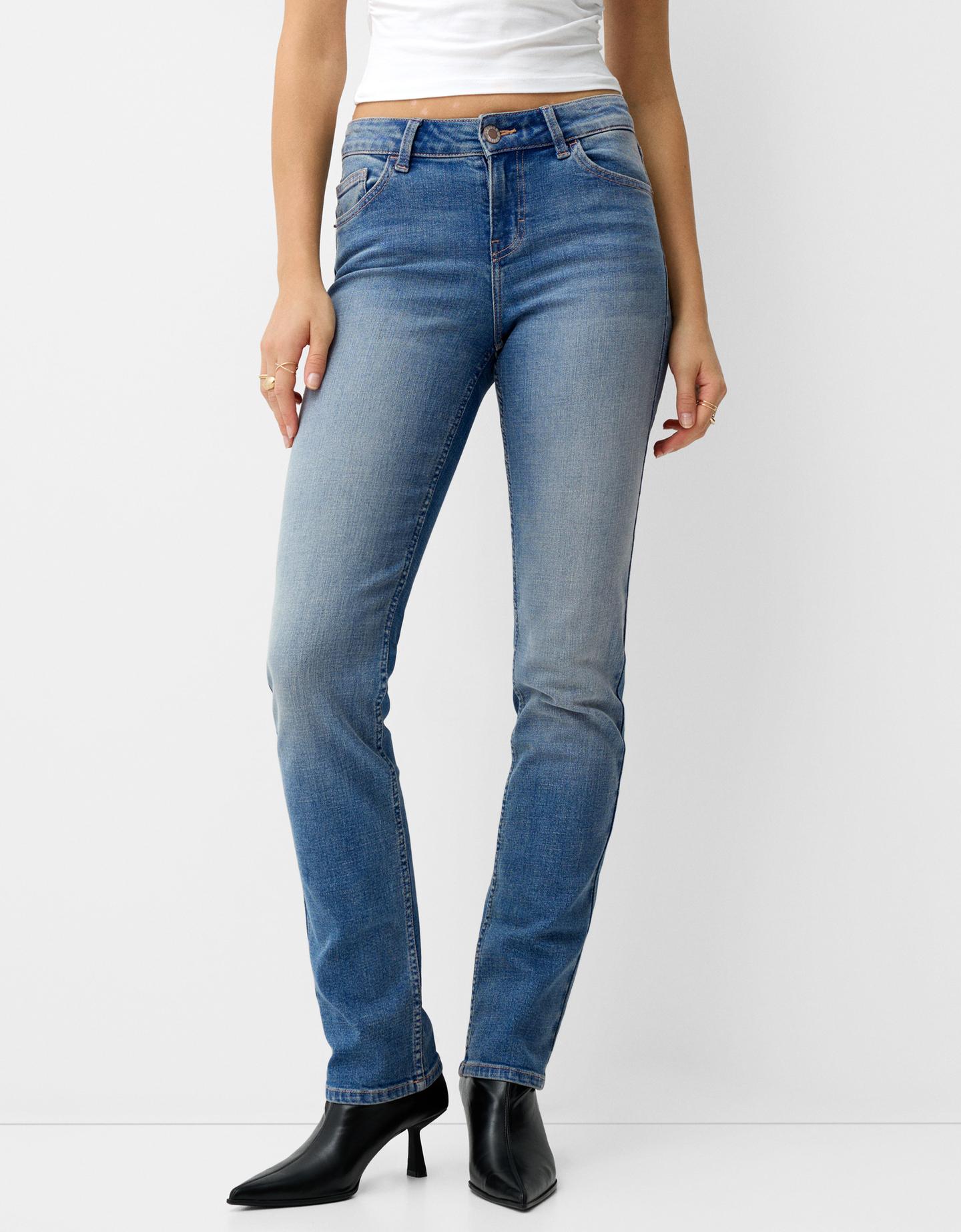 Bershka Slim-Jeans Damen 36 Blau günstig online kaufen