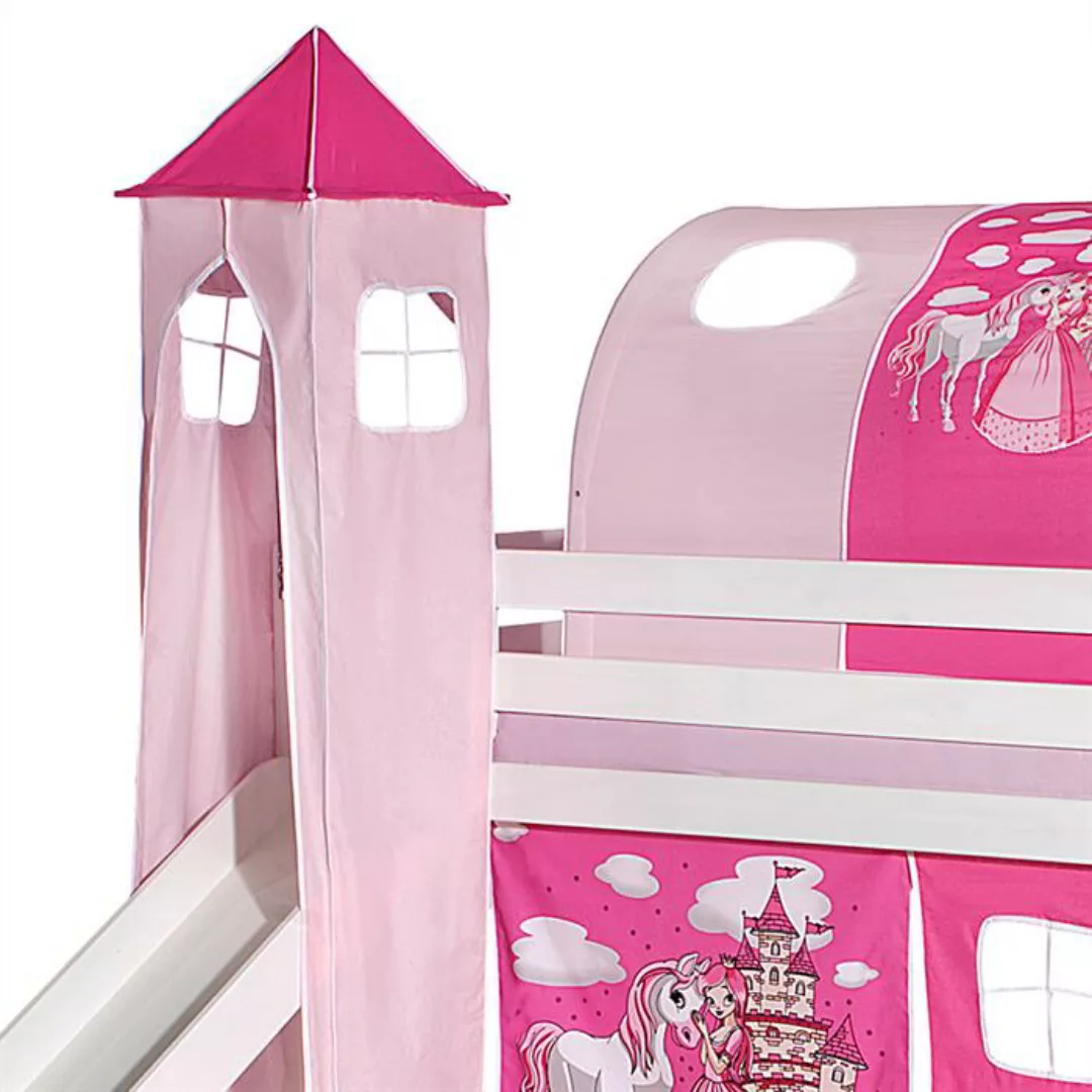 Turm PRINZESSIN zu Bett mit Rutsche, pink/rosa günstig online kaufen