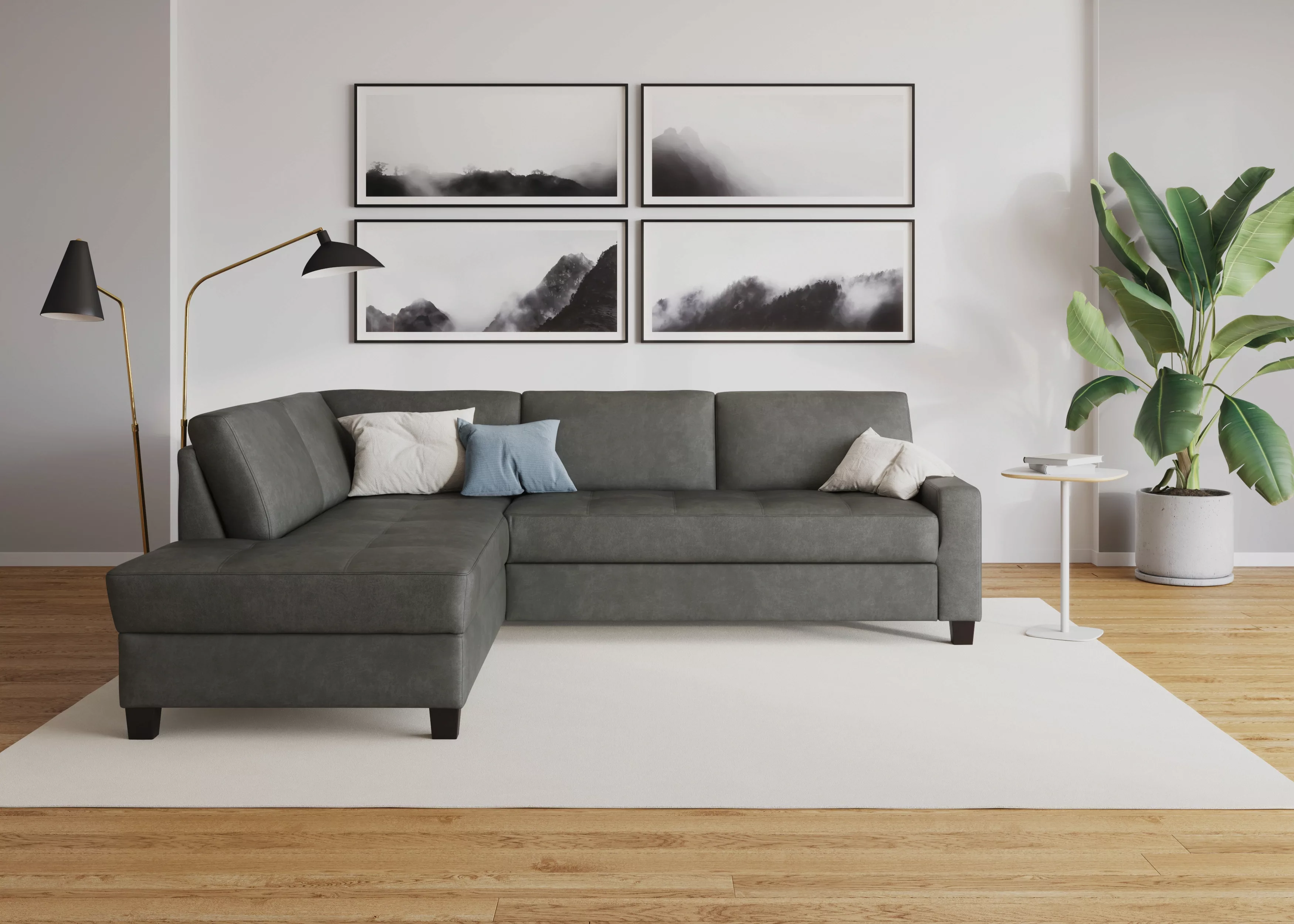 DOMO collection Ecksofa "Florentina L-Form", wahlweise mit Bettfunktion, mi günstig online kaufen