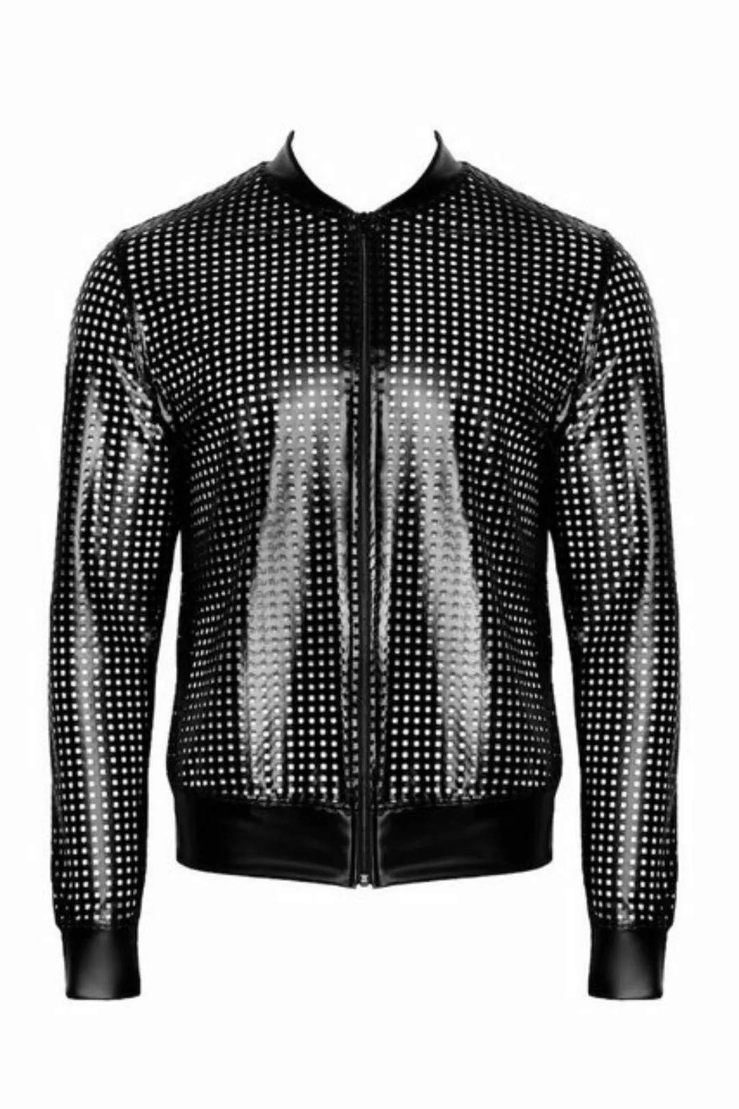 Noir Handmade Men Lederimitatjacke in schwarz - L günstig online kaufen