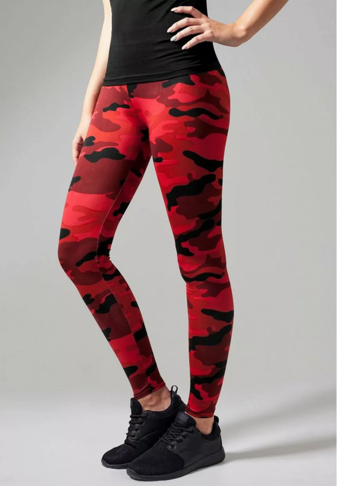 URBAN CLASSICS Leggings TB1331 - Ladies Camo Leggings red camo S günstig online kaufen