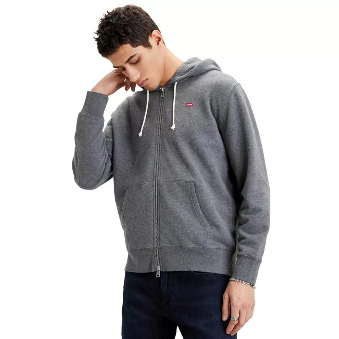 Levi´s ® New Original Up Sweatshirt Mit Reißverschluss 2XL Charcoal Heather günstig online kaufen
