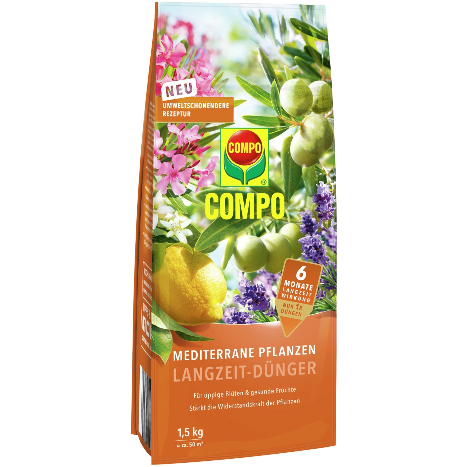 Compo Mediterrane Pflanzen Langzeit-Dünger 1,5 kg günstig online kaufen