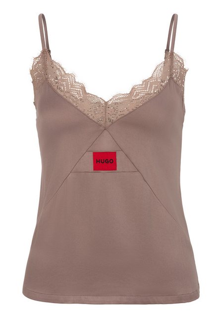 HUGO Spitzentop RED LABEL LACE_CAMI mit V-Ausschnitt günstig online kaufen