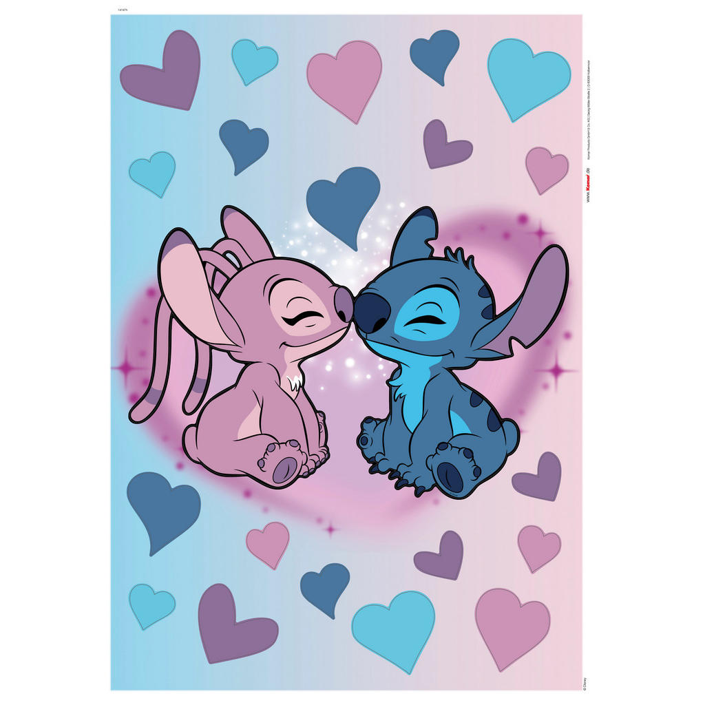 Komar Wandtattoo "Stitch and Angel Cutie - Größe 50 x 70 cm", (22 St.), sel günstig online kaufen