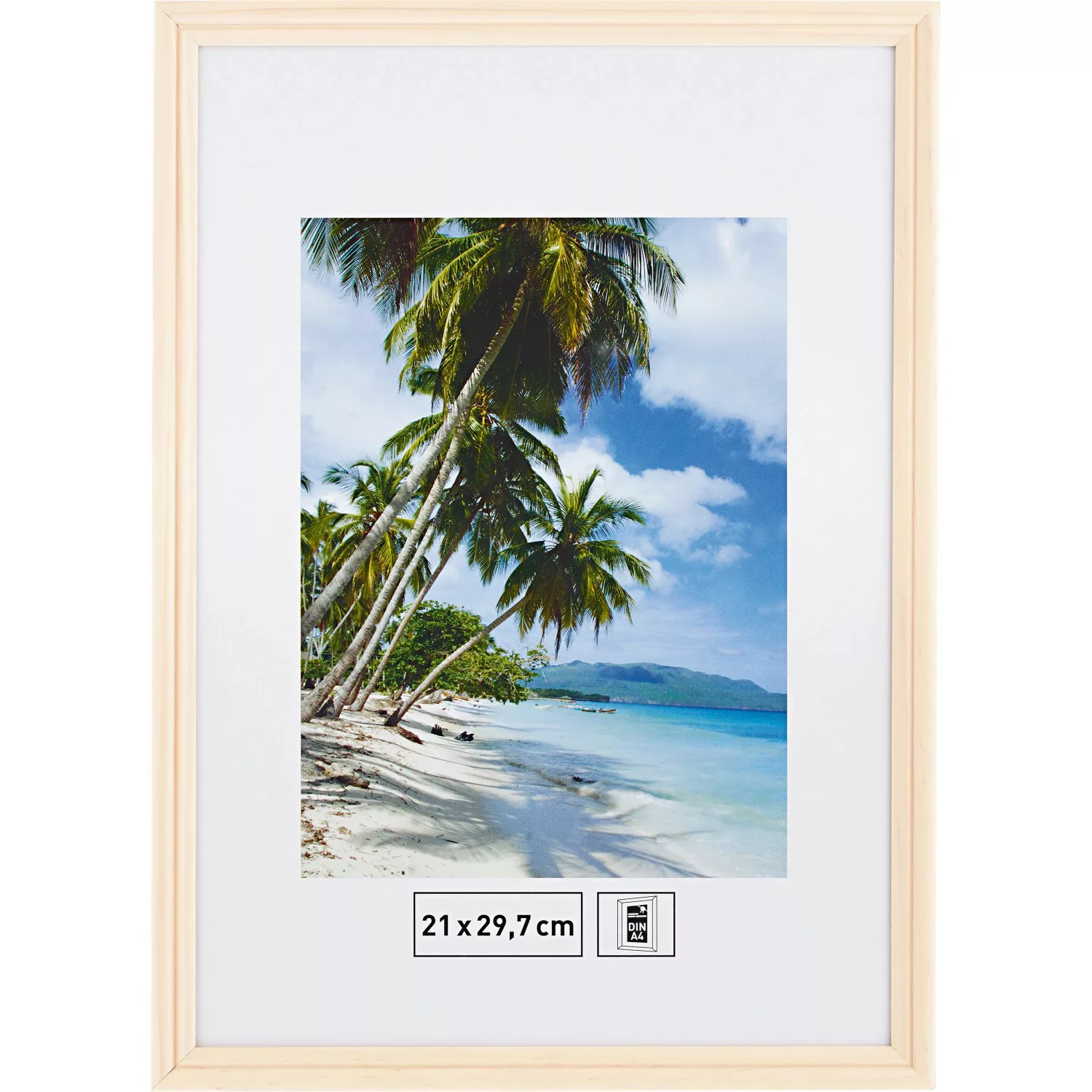 Holzbilderrahmen Weiß Gerillt 21 cm x 29,7 cm günstig online kaufen