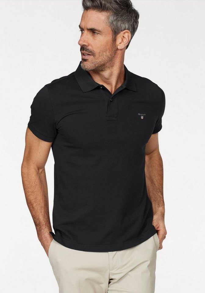 Gant Poloshirt ORIGINAL PIQUE SS RUGGER mit Flachstrickkragen günstig online kaufen