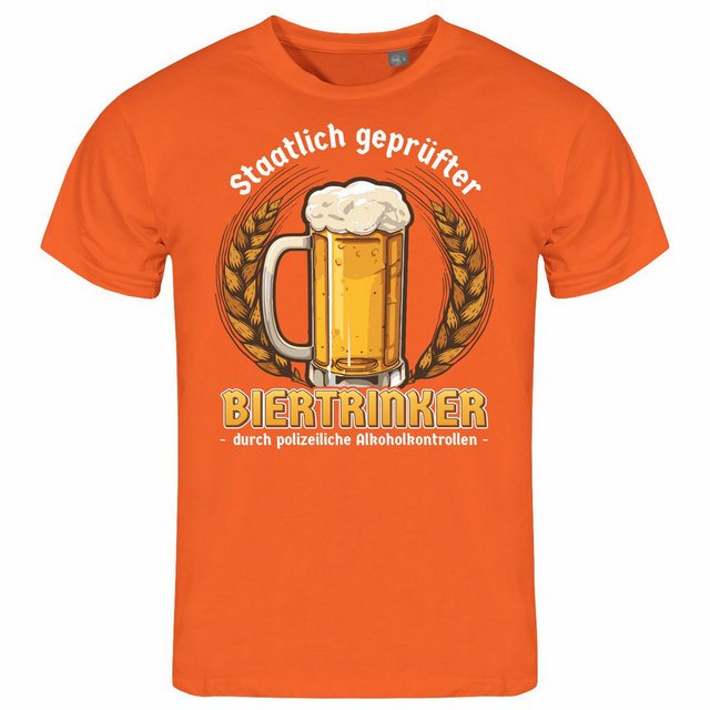 deinshirt Print-Shirt Herren T-Shirt Staatlich geprüfter Biertrinker Funshi günstig online kaufen