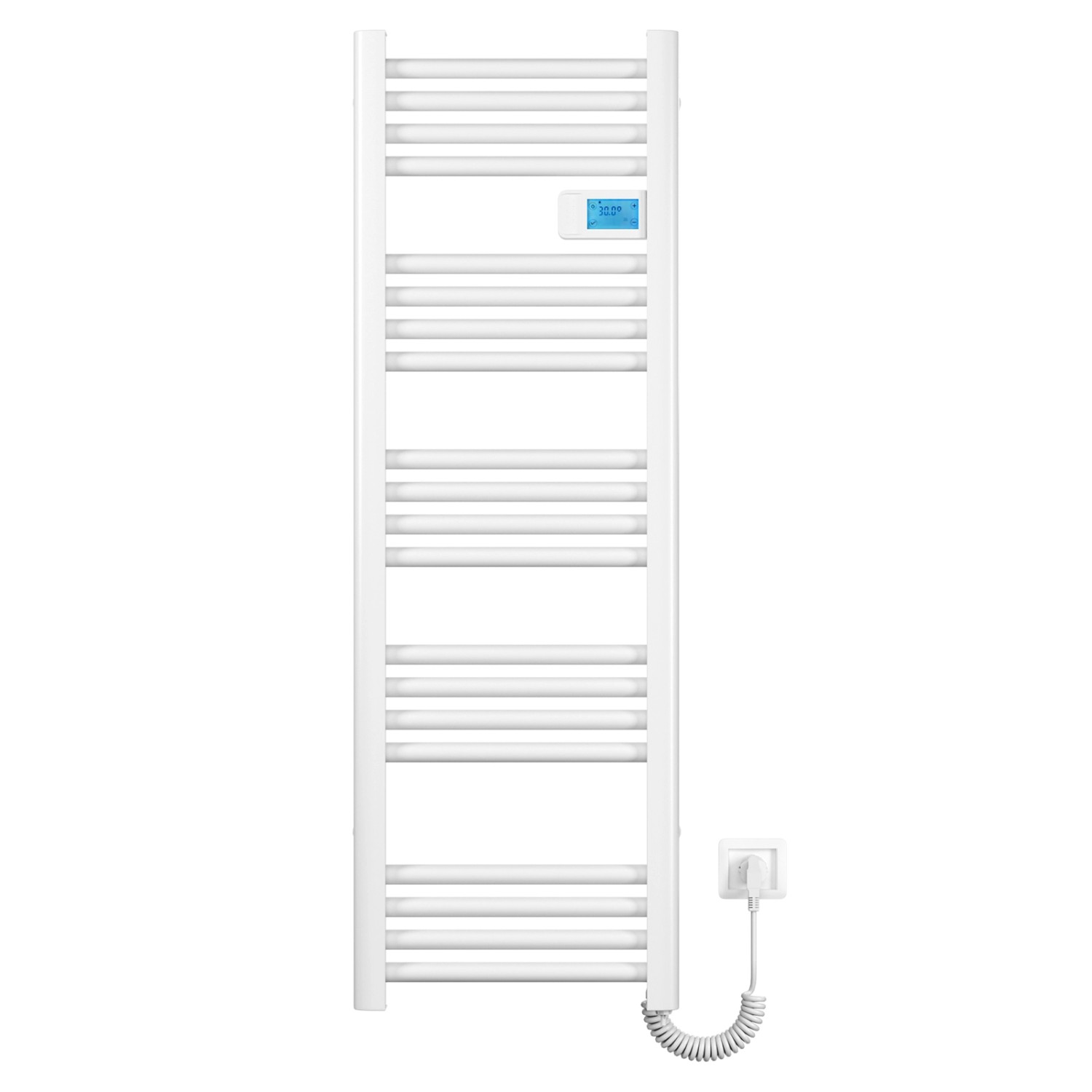 Emke Handtuchwärmer Elektrisch 120x40cm 450W Weiß Heizkörper mit Thermostat günstig online kaufen