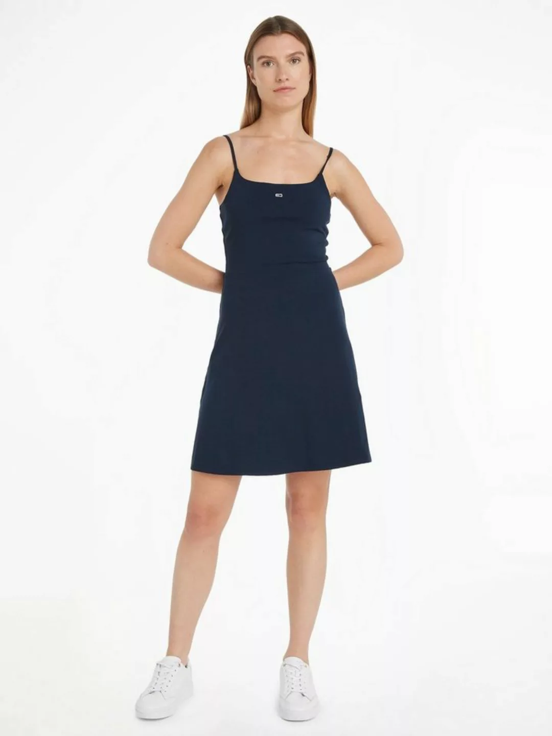 Tommy Jeans Spaghettikleid TJW ESSENTIAL STRAP FLARE DRESS mit verstellbare günstig online kaufen