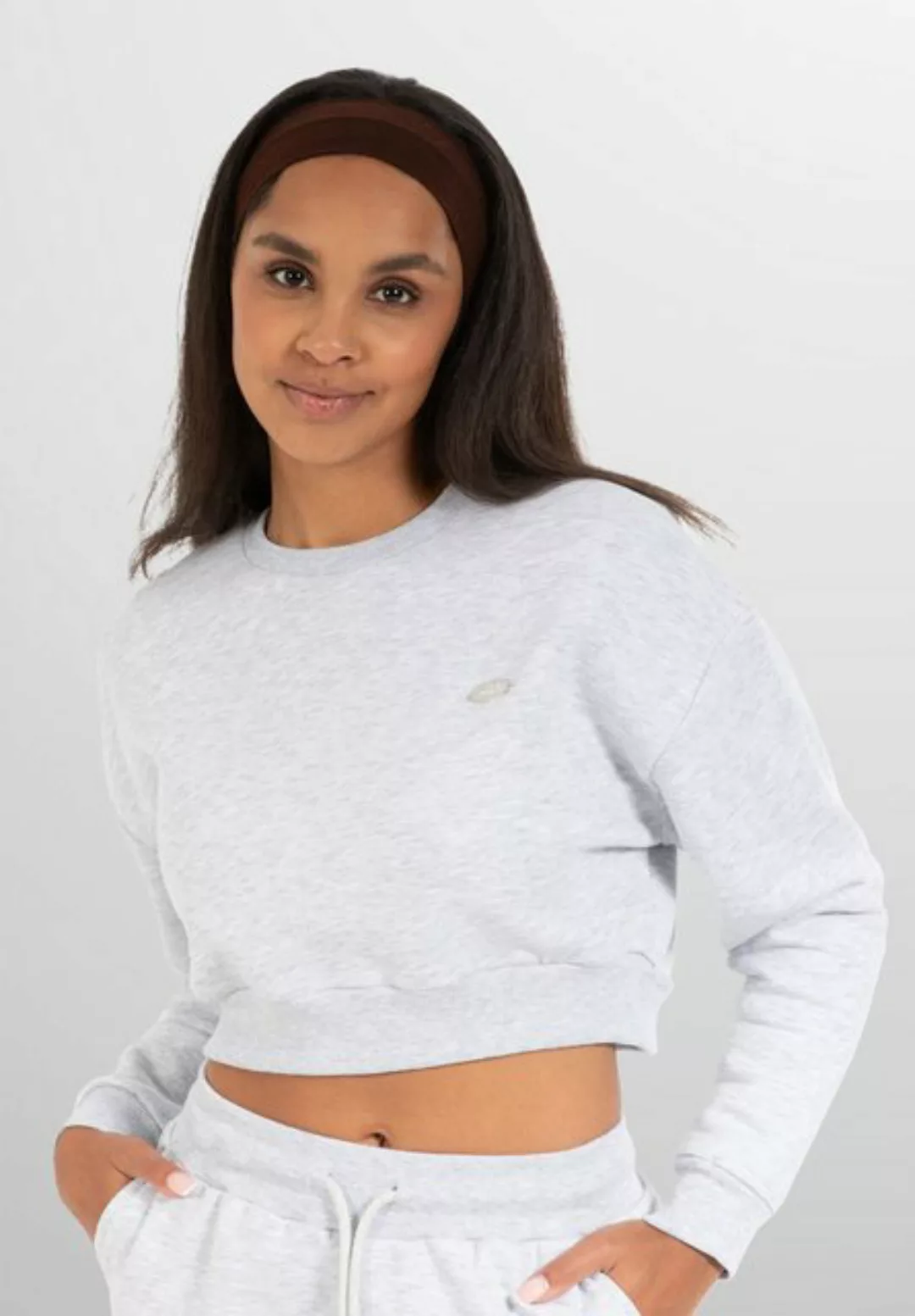 Smilodox Sweatshirt Amelia, Oversize Crop Pullover Langarmshirt Sport Freiz günstig online kaufen