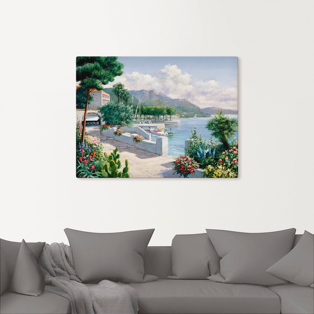 Artland Wandbild »Costa del Pietro II«, Gewässer, (1 St.), als Leinwandbild günstig online kaufen