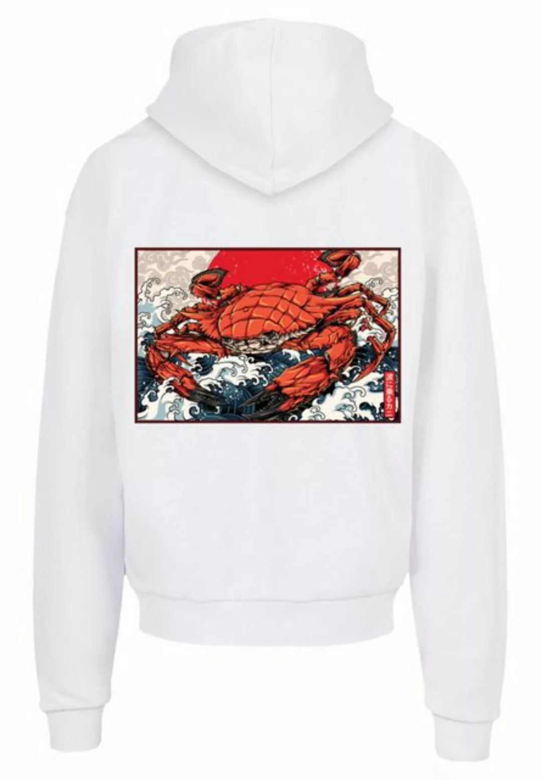 F4NT4STIC Kapuzenpullover Crab Kanji Japan Print günstig online kaufen