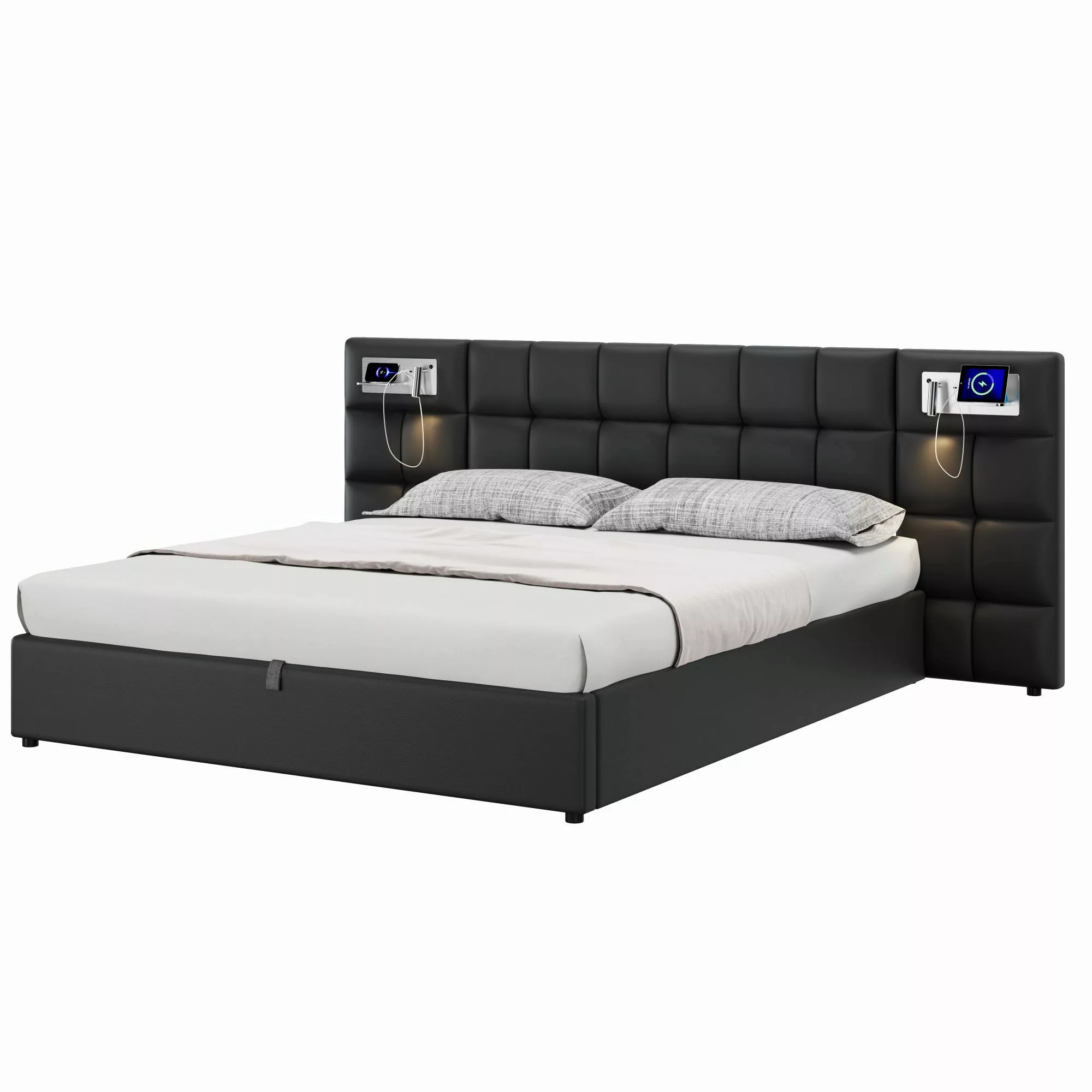 Flieks Polsterbett, Doppelbett 180x200cm mit hydraulischem günstig online kaufen