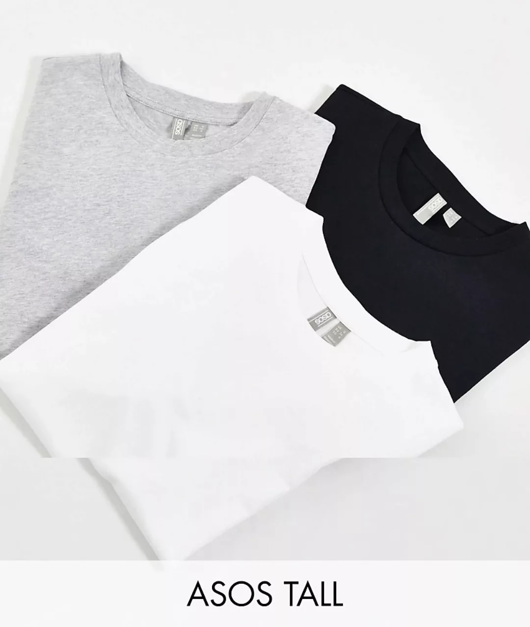 ASOS DESIGN Tall – Ultimate – T-Shirt aus Bio-Baumwolle mit Rundhalsausschn günstig online kaufen
