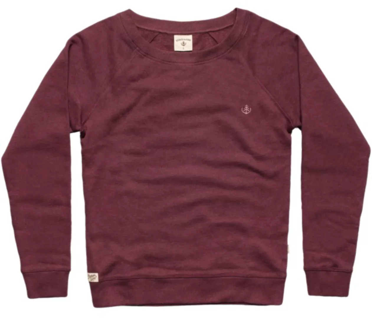 Bidges&Sons "Tanker Basic" Ladies Lowcut Sweater, Burgundy Heather günstig online kaufen
