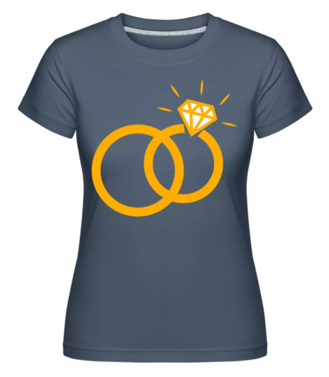 Diamant Eheringe · Shirtinator Frauen T-Shirt günstig online kaufen