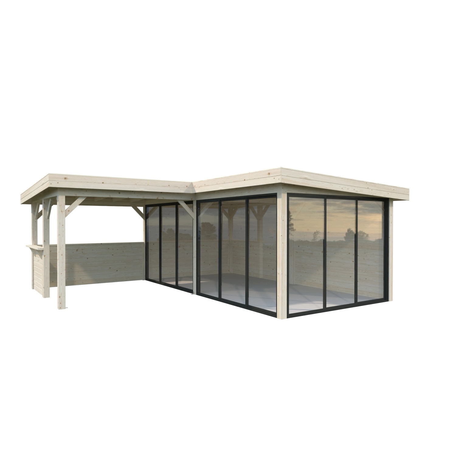 Palmako Pavillon Lenna Set 423 Slide Transparent 588 cm x 588 cm FSC® günstig online kaufen