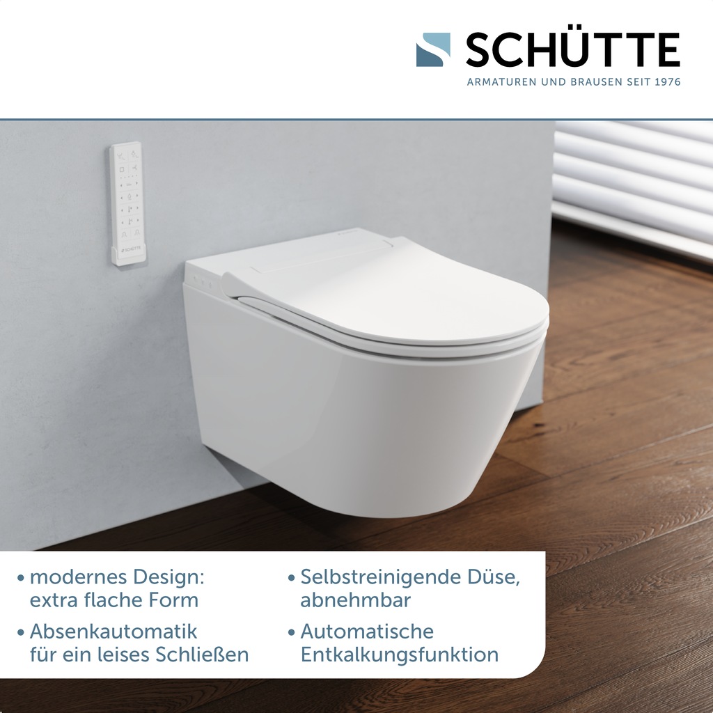 Schütte Dusch-WC »CESARI Premium«, (Komplett-Set), spülrandlos günstig online kaufen