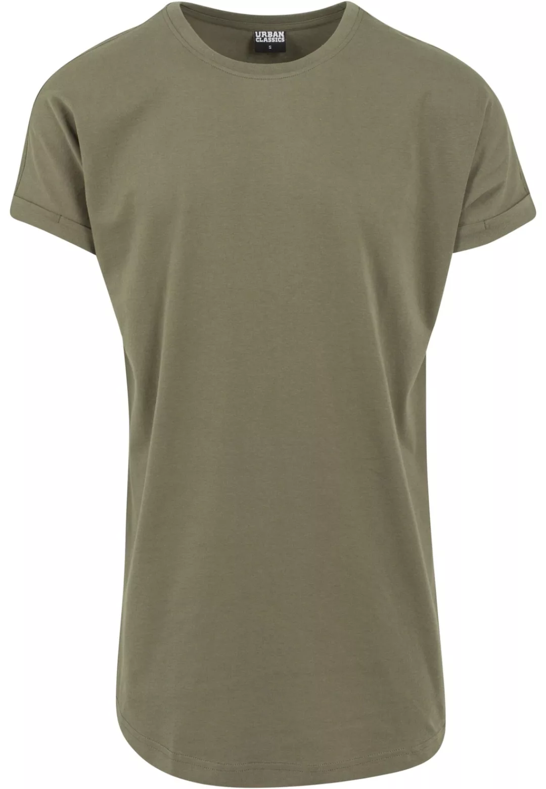 URBAN CLASSICS T-Shirt "Urban Classics Herren Long Shaped Turnup Tee", (1 t günstig online kaufen