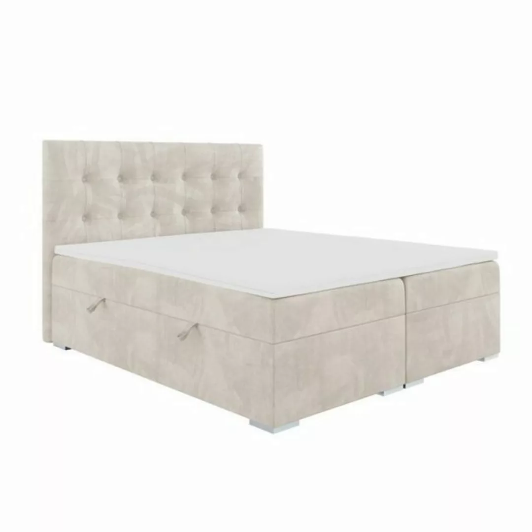 JVmoebel Boxspringbett Bett Luxus Schlafzimmer Doppelbett Textil Design Box günstig online kaufen