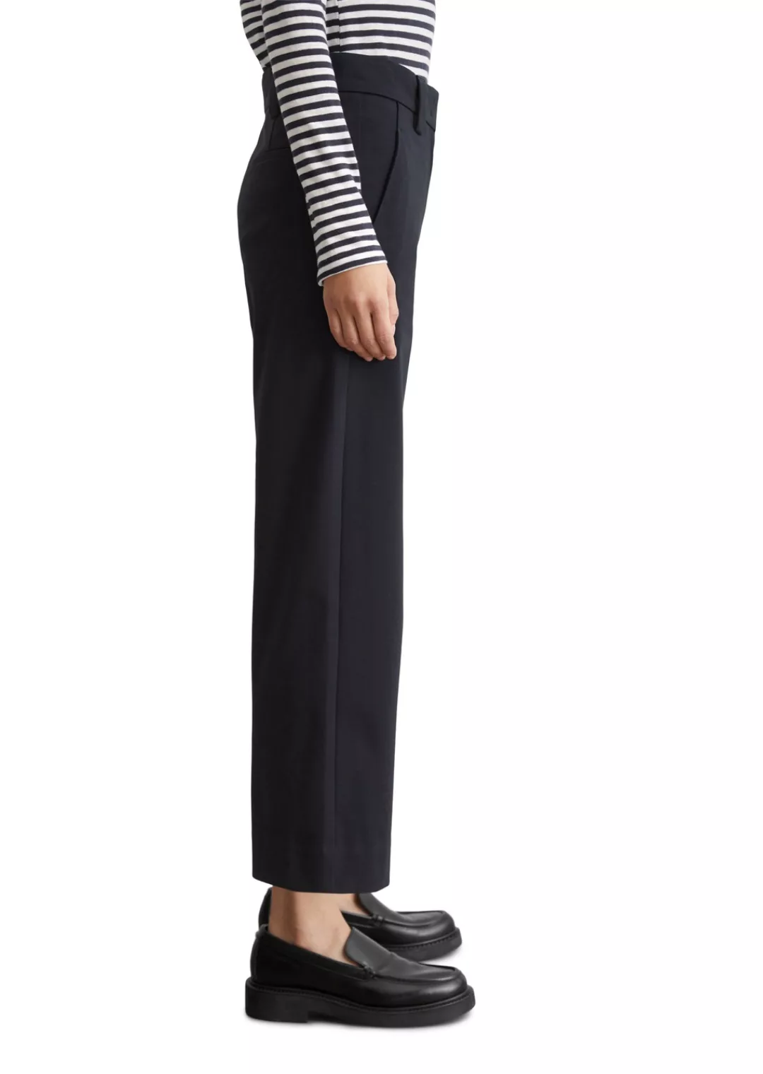 Marc OPolo Jerseyhose, Leicht verkürzte Form, Wide Leg günstig online kaufen