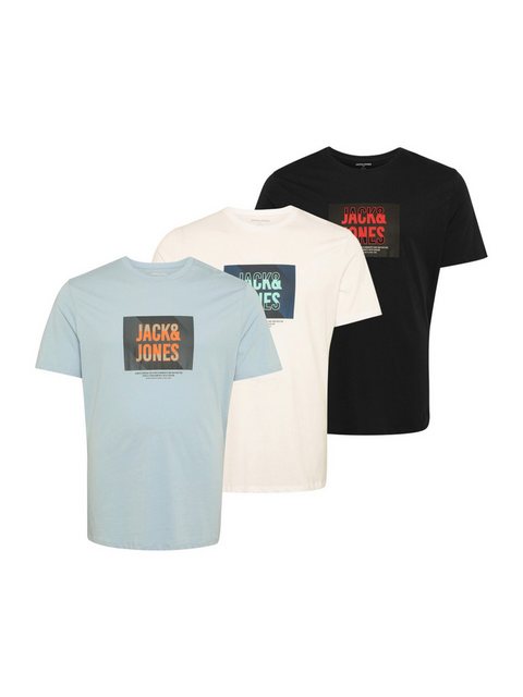 Jack & Jones Plus T-Shirt JJHUDSON (3-tlg) günstig online kaufen