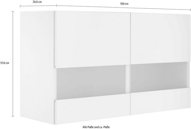 OPTIFIT Glashängeschrank Roth Breite 100 cm günstig online kaufen