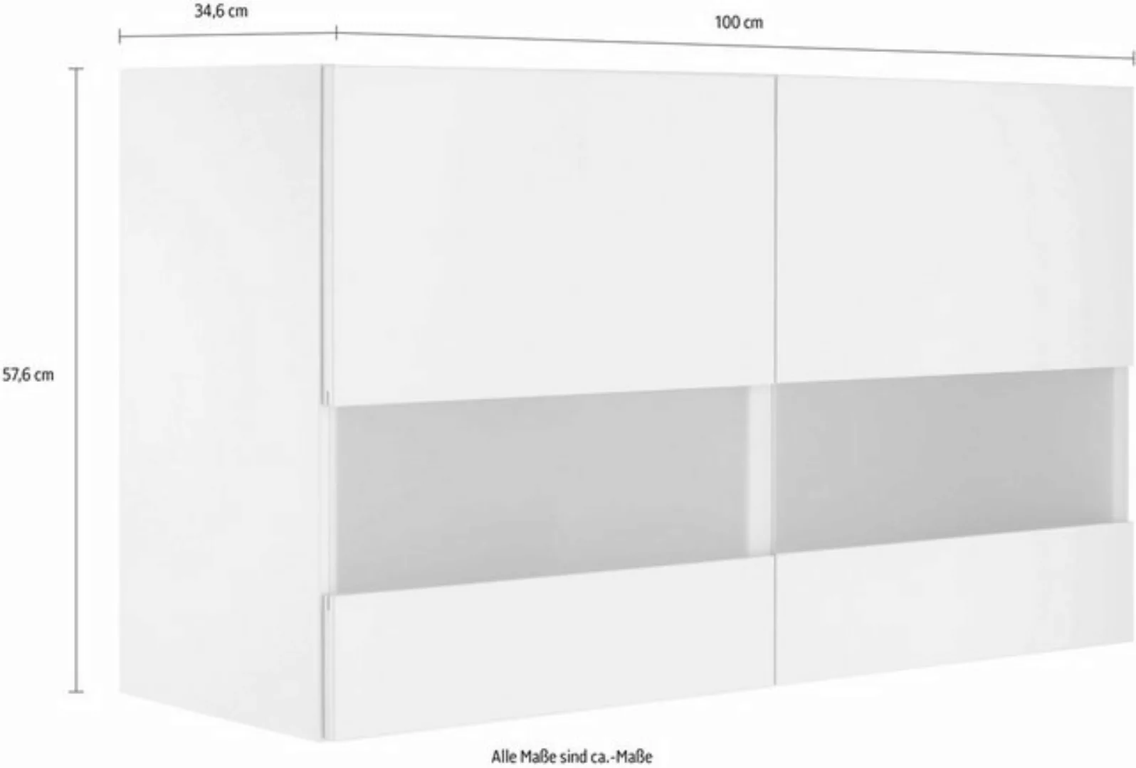 OPTIFIT Glashängeschrank Roth Breite 100 cm günstig online kaufen